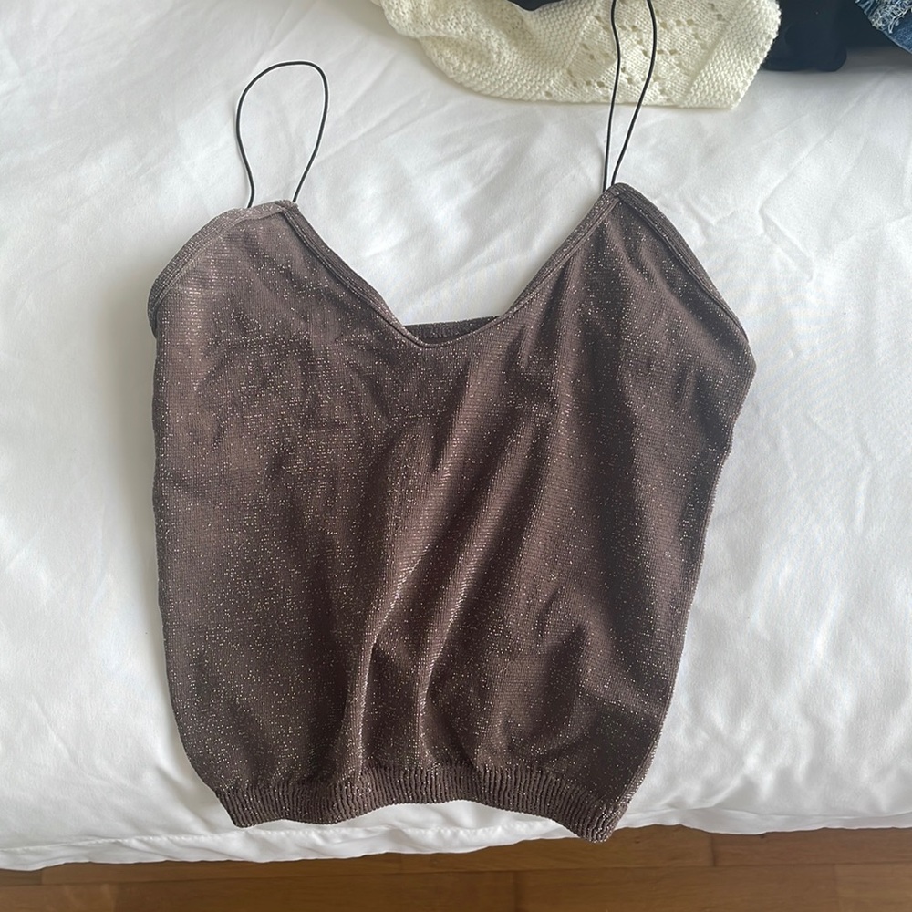 Free people sparkly crop